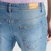 Solid Straight Fit Denim Jeans with Pockets and Button Closure-Jeans-thumbnailMobile-4