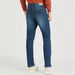 Solid Straight Fit Denim Jeans with Pockets-Jeans-thumbnail-3