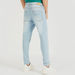 Solid Denim Jeans with Pockets and Button Closure-Jeans-thumbnail-3