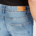 Solid Carrot Fit Jeans with Pockets and Button Closure-Jeans-thumbnailMobile-4