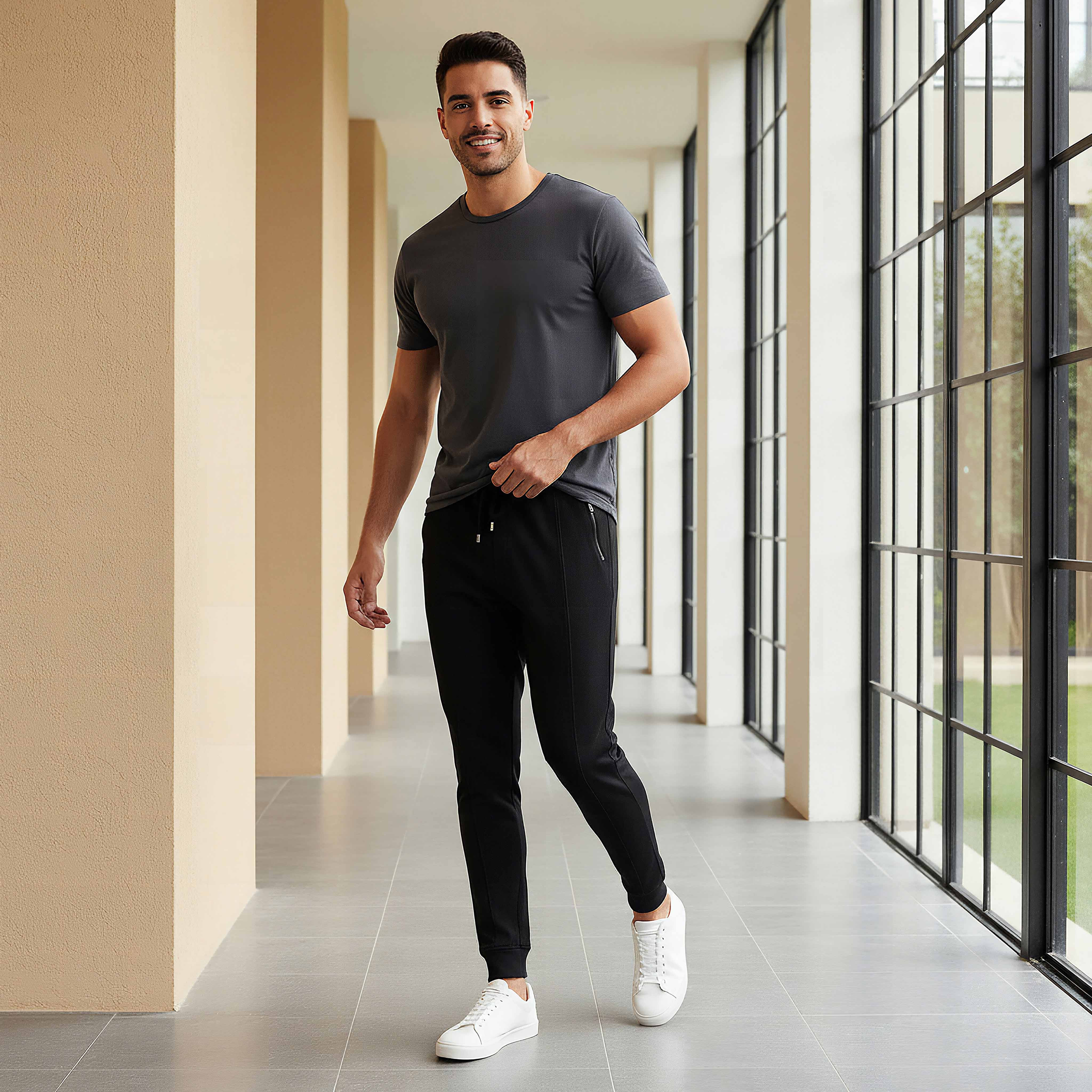 Iconic Slim Fit Joggers with Drawstring Closure-men-clothing-bottoms-joggers-image-2