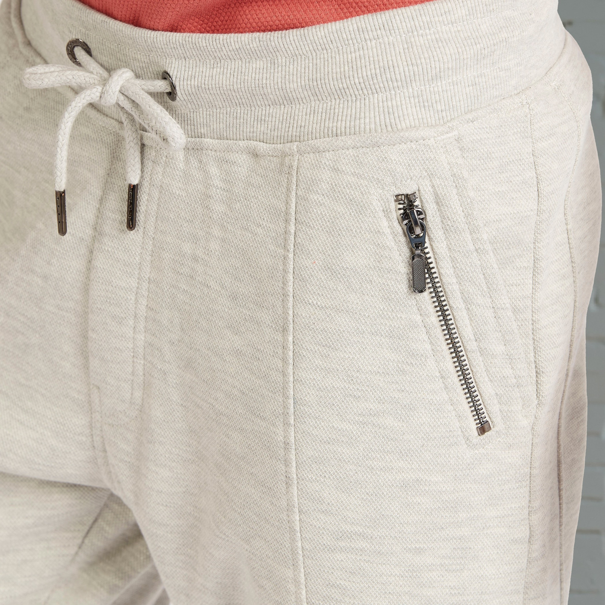 بنطلون رياضي بارز الملمس برباط إغلاق وجيوب بسحّاب من آيكونيك-men-clothing-bottoms-joggers-image-4
