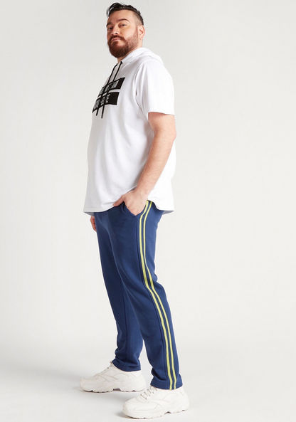Plus Size Solid Joggers with Drawstring Closure and Pockets-Joggers-image-1