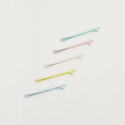 Set of 40 - Solid Metallic Bobby Pin-Hair Accessories-image-1