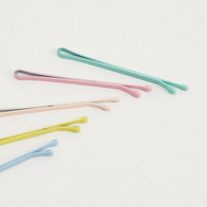Set of 40 - Solid Metallic Bobby Pin-Hair Accessories-image-2