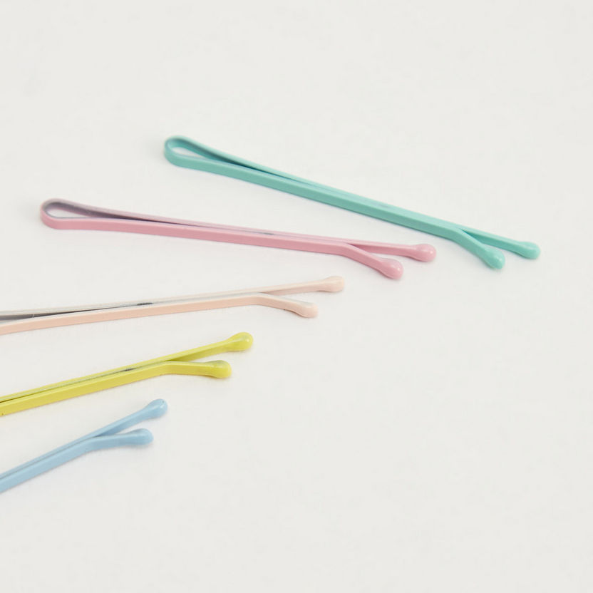 Set of 40 - Solid Metallic Bobby Pin-Hair Accessories-image-2