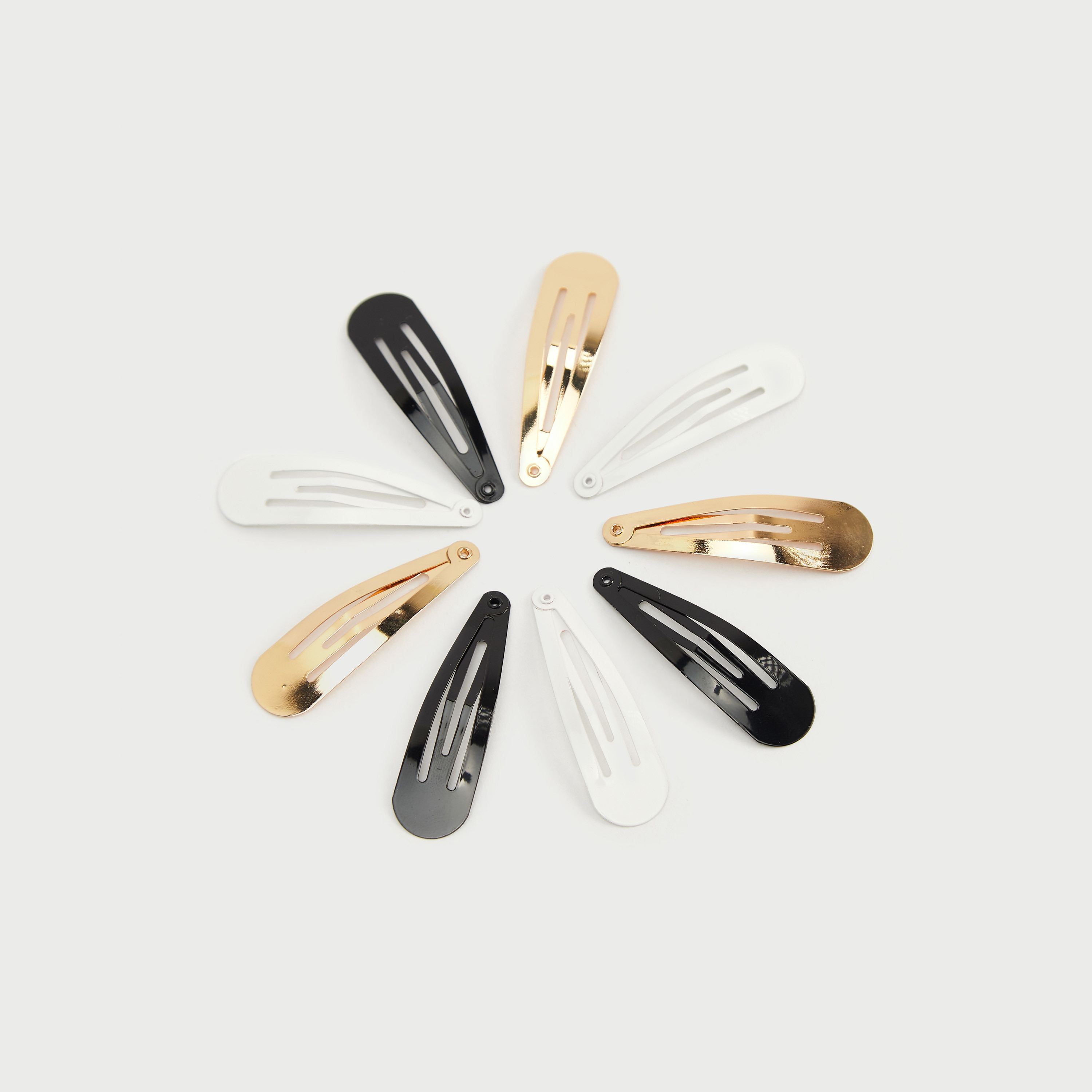 Set of 9 - Metallic Hair Clip-women-hairaccessories-clips-image-2