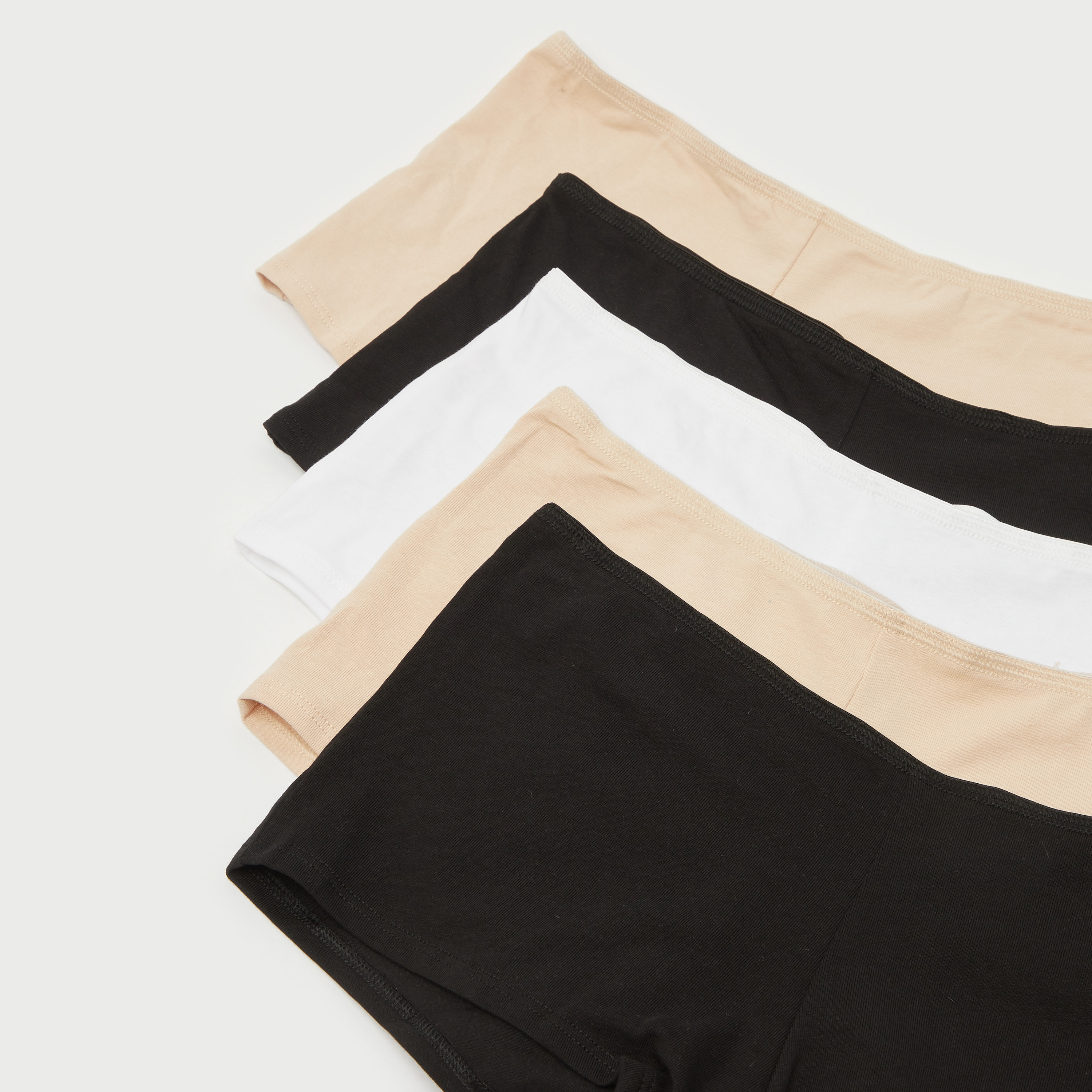 Set of 5 - Boyshorts with Elasticated Waistband and Antibacterial Protection-CP_BESTPRICE_EXCLUSION-image-2