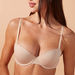 Set of 2 - Solid Padded Plunge Bra with Hook and Eye Closure-Bras-thumbnail-3