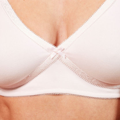 Set of 2 - Solid Bra with Adjustable Straps and Hook and Eye Closure-Bras-image-5