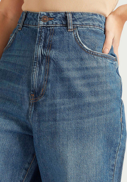 Lee Cooper Solid Denim Jeans with Pockets