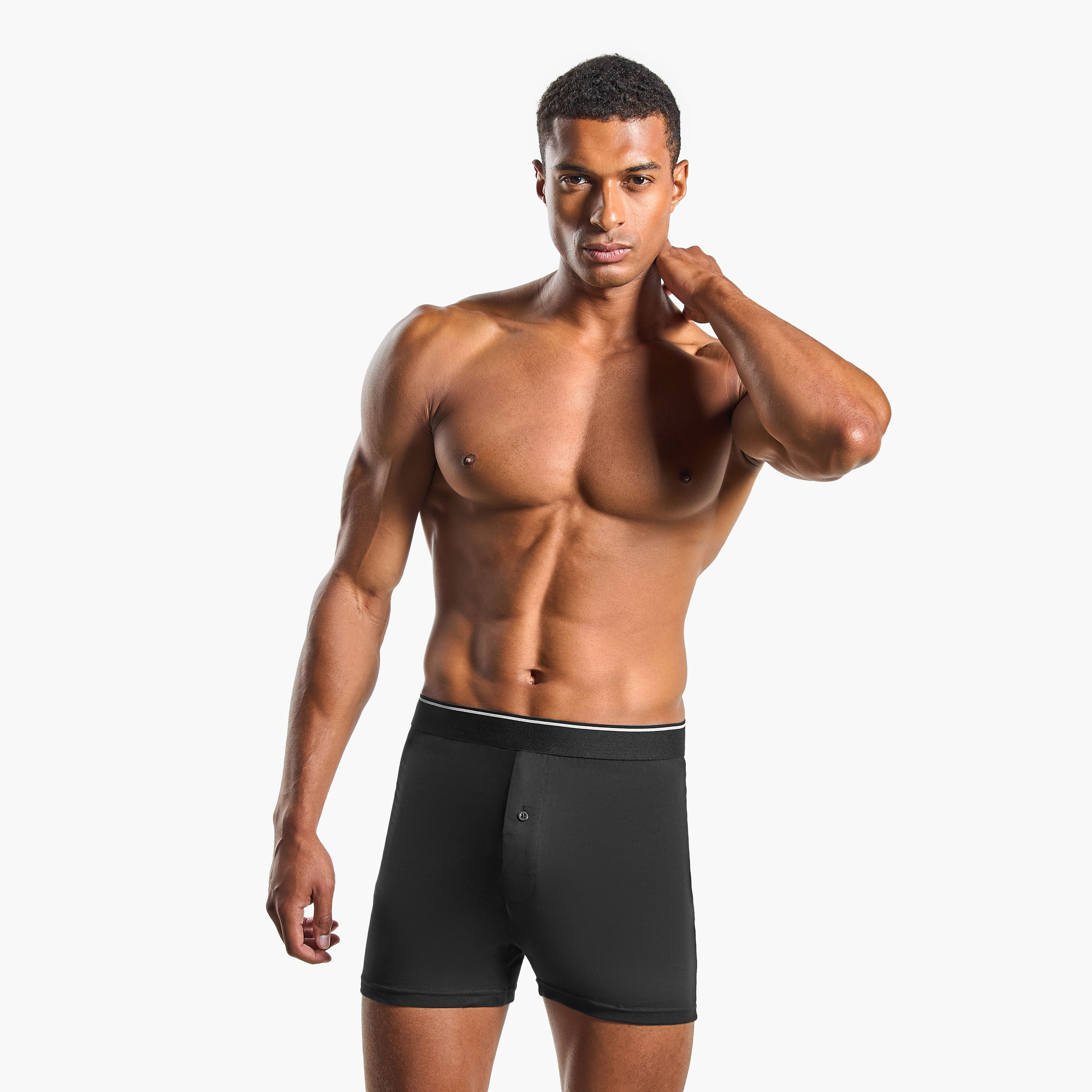 طقم بوكسر 3 قطع بخصر مطّاطي وحماية من البكتيريا-men-clothing-innerwear-underwear-image-2