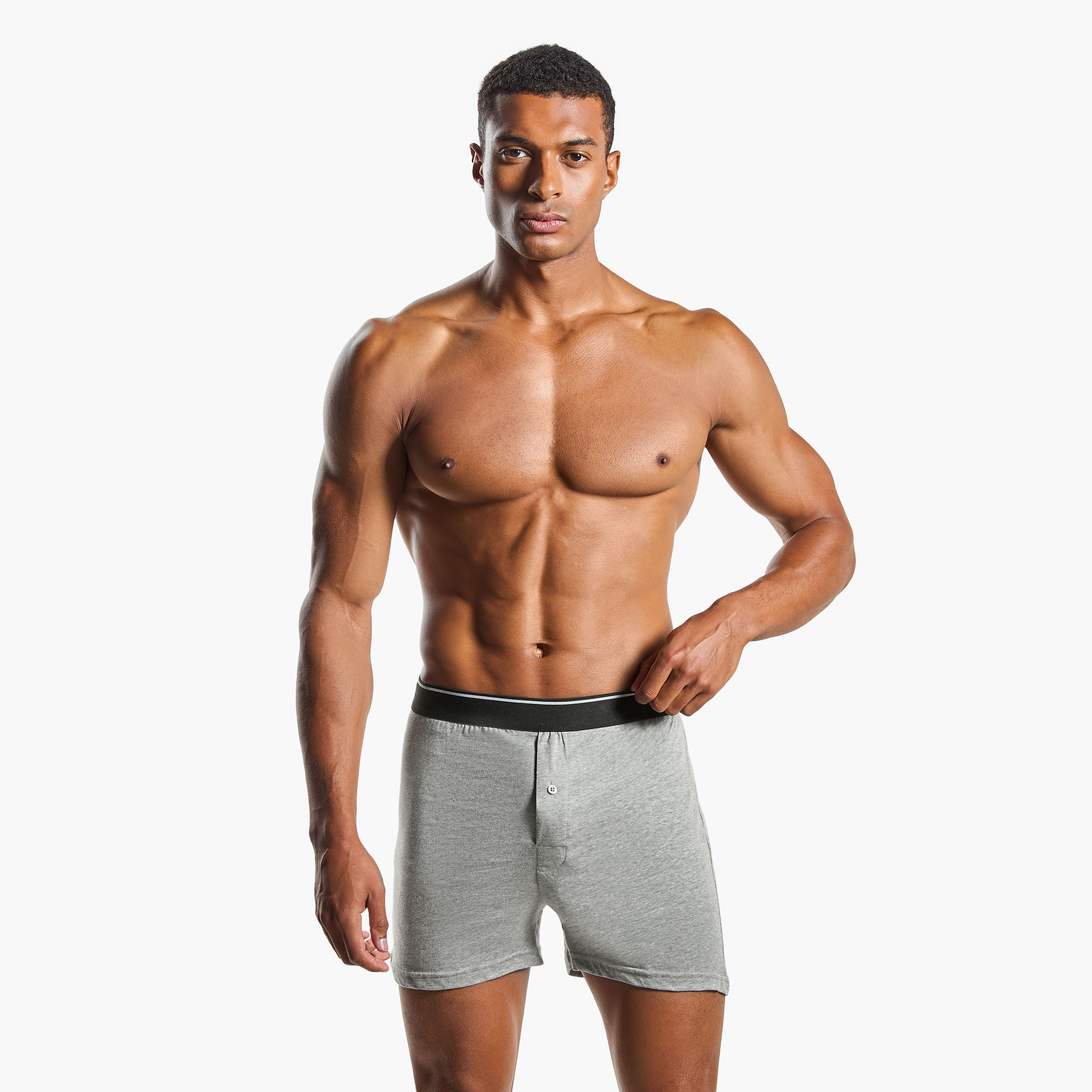 طقم بوكسر 3 قطع بخصر مطّاطي وحماية من البكتيريا-men-clothing-innerwear-underwear-image-3
