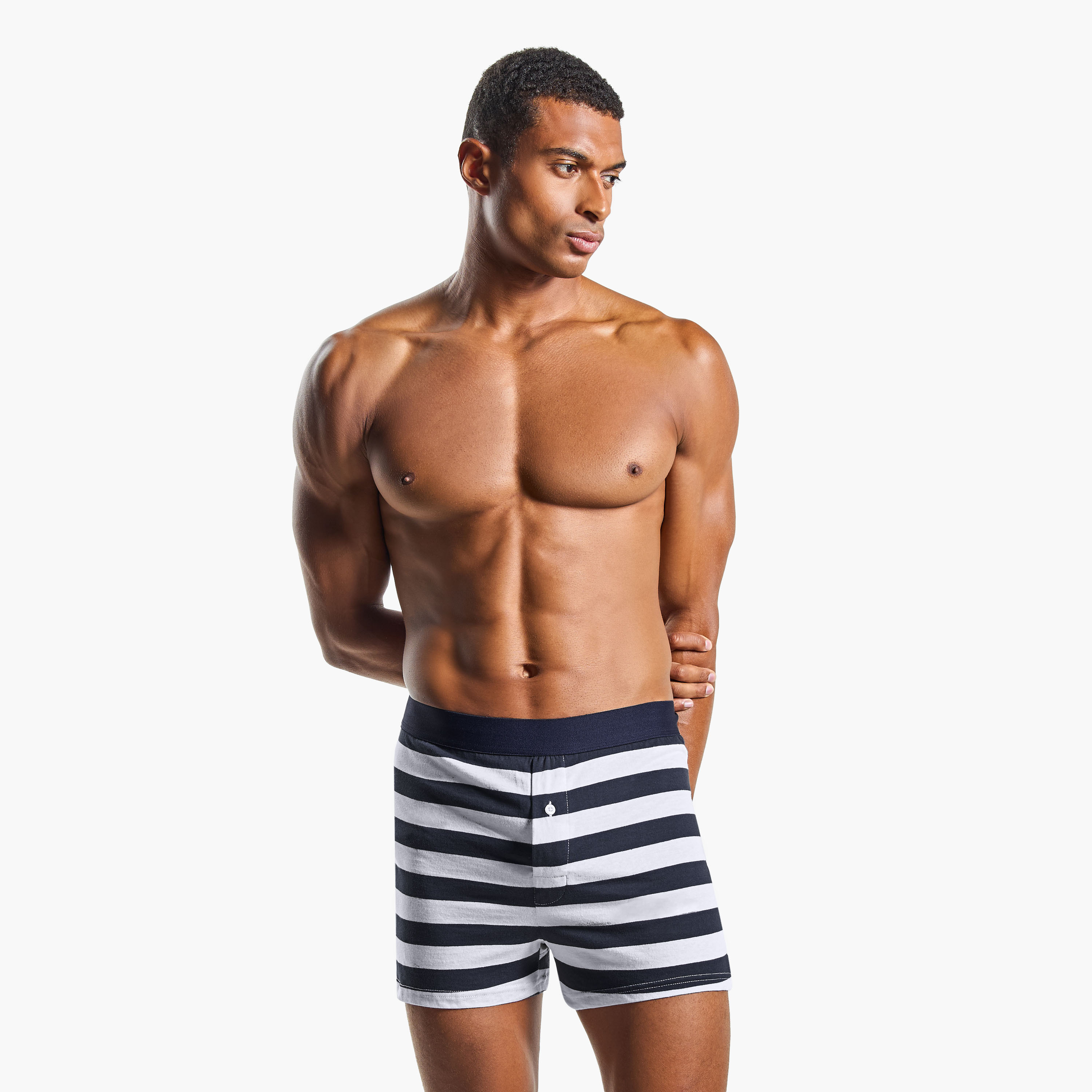Set of 3 - Boxers with Elasticated Waist and Antibacterial Protection-men-clothing-innerwear-underwear-image-3
