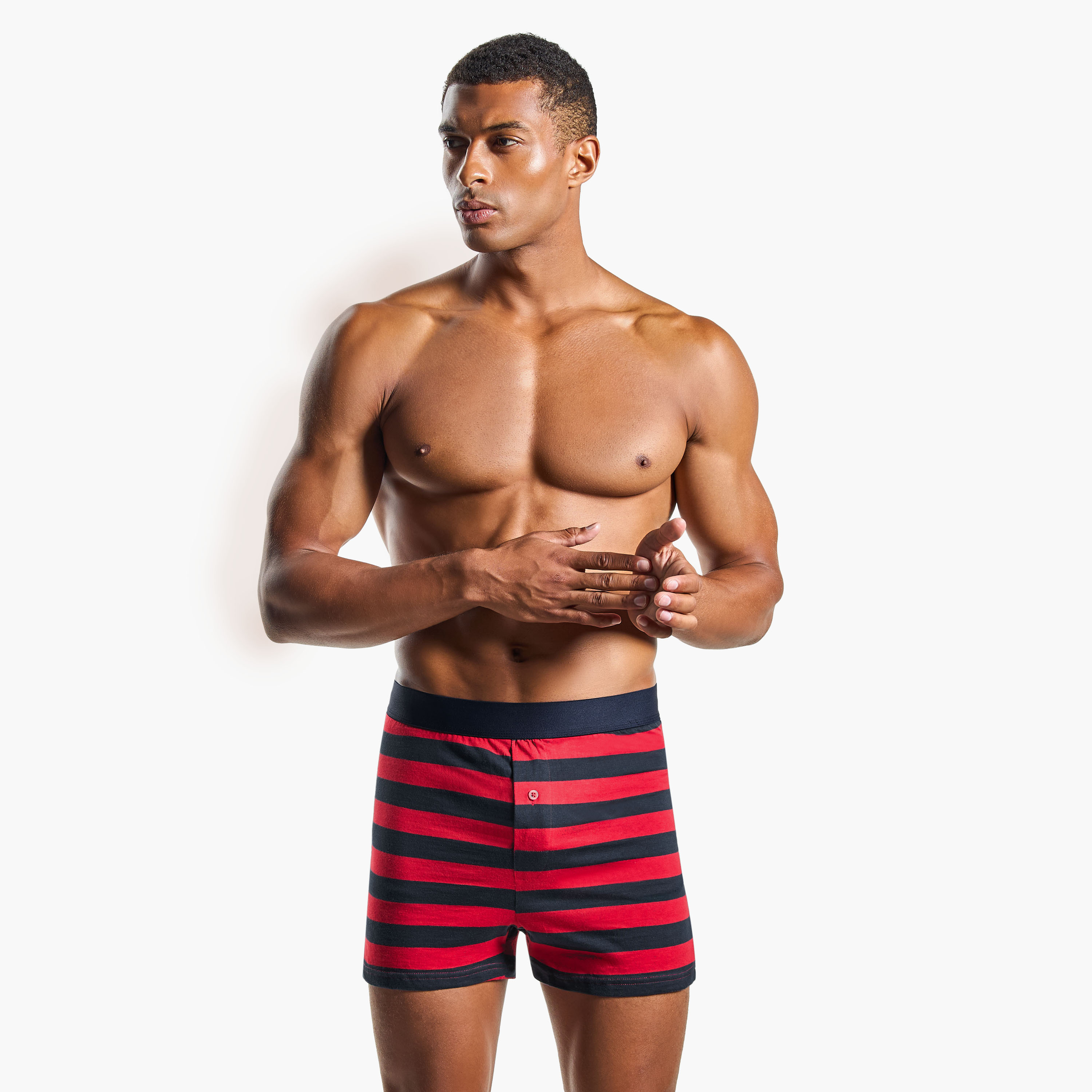 Set of 3 - Boxers with Elasticated Waist and Antibacterial Protection-men-clothing-innerwear-underwear-image-4