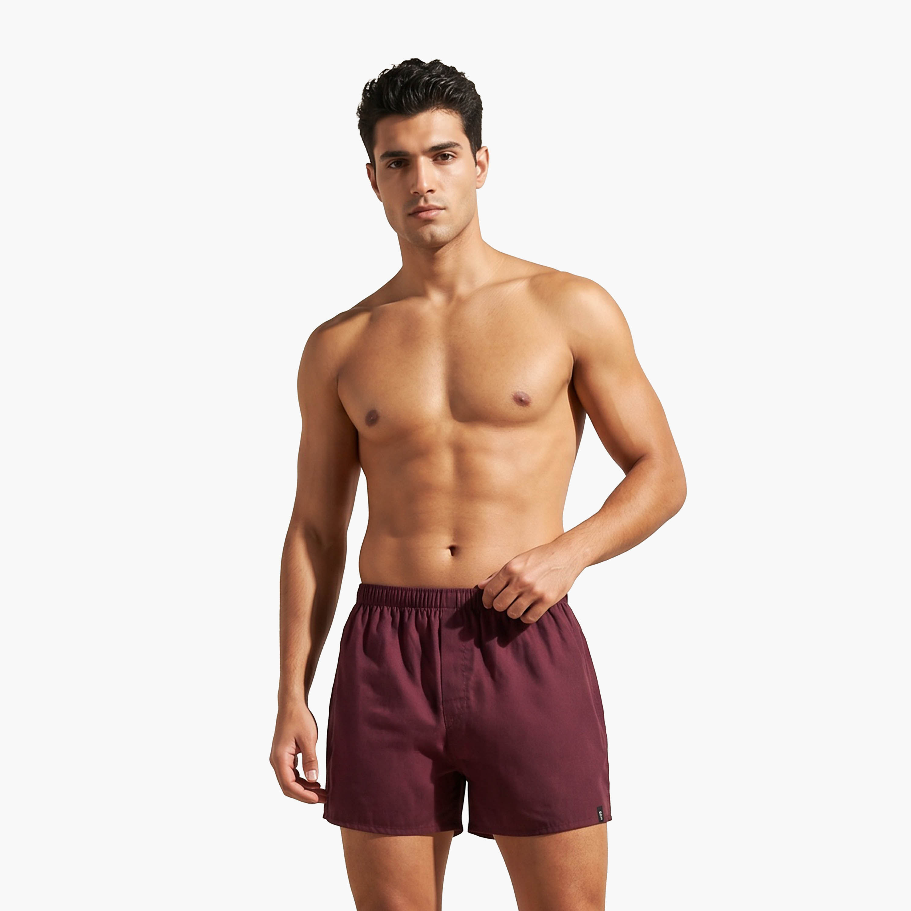 Set of 3 - Boxers with Elasticated Waistband and Antibacterial Protection-men-clothing-innerwear-underwear-image-3