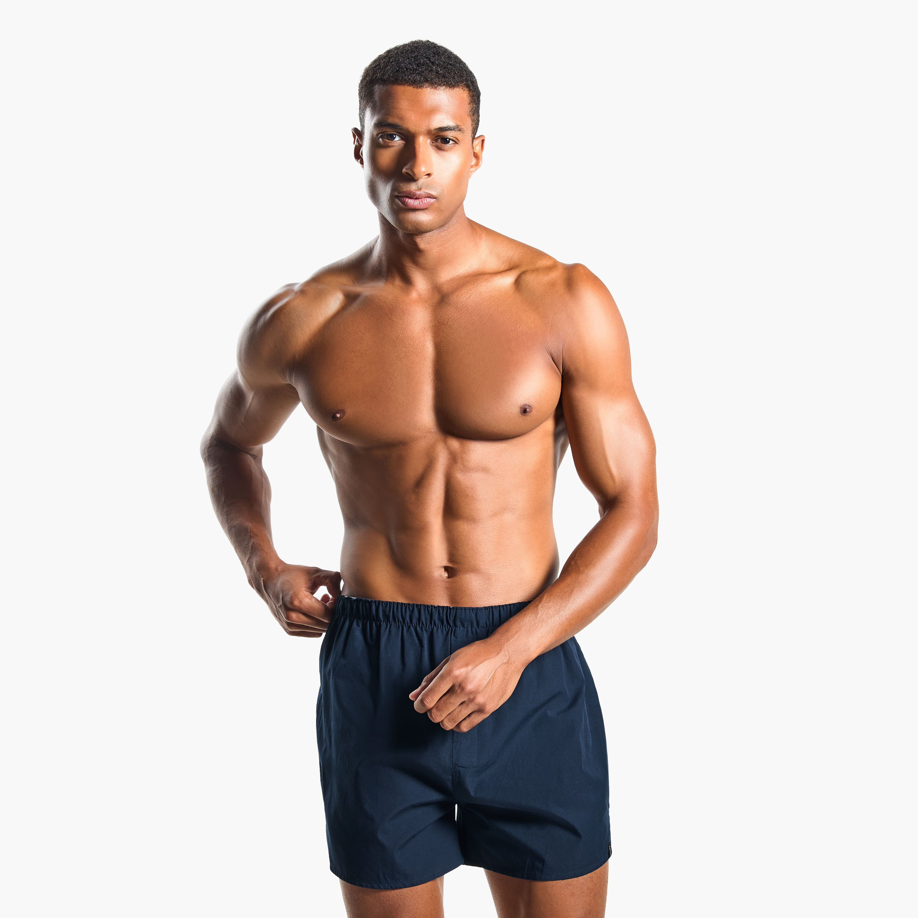 Set of 3 - Boxers with Elasticated Waistband and Antibacterial Protection-men-clothing-innerwear-underwear-image-2