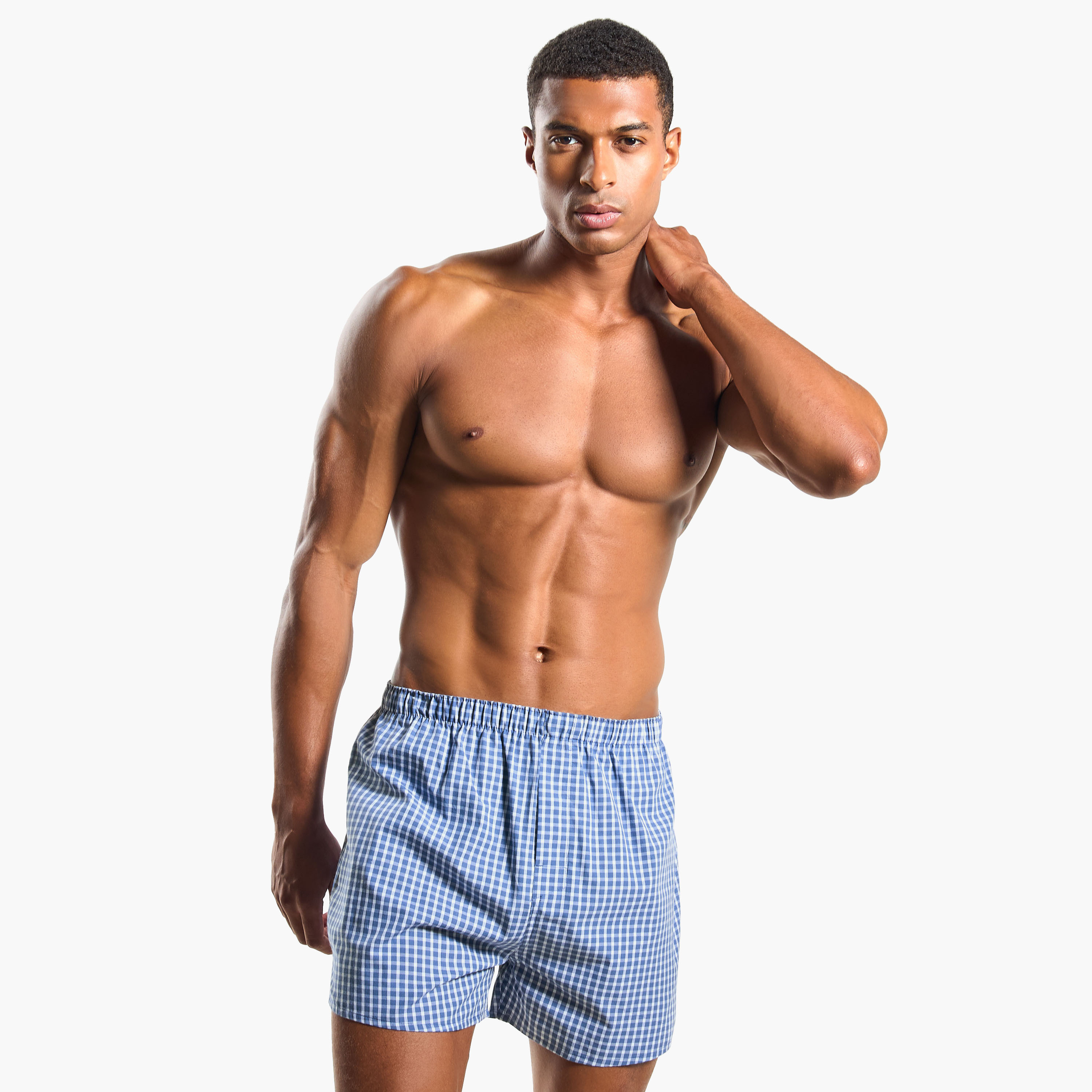 Set of 3 - Boxers with Elasticated Waistband and Antibacterial Protection-men-clothing-innerwear-underwear-image-3