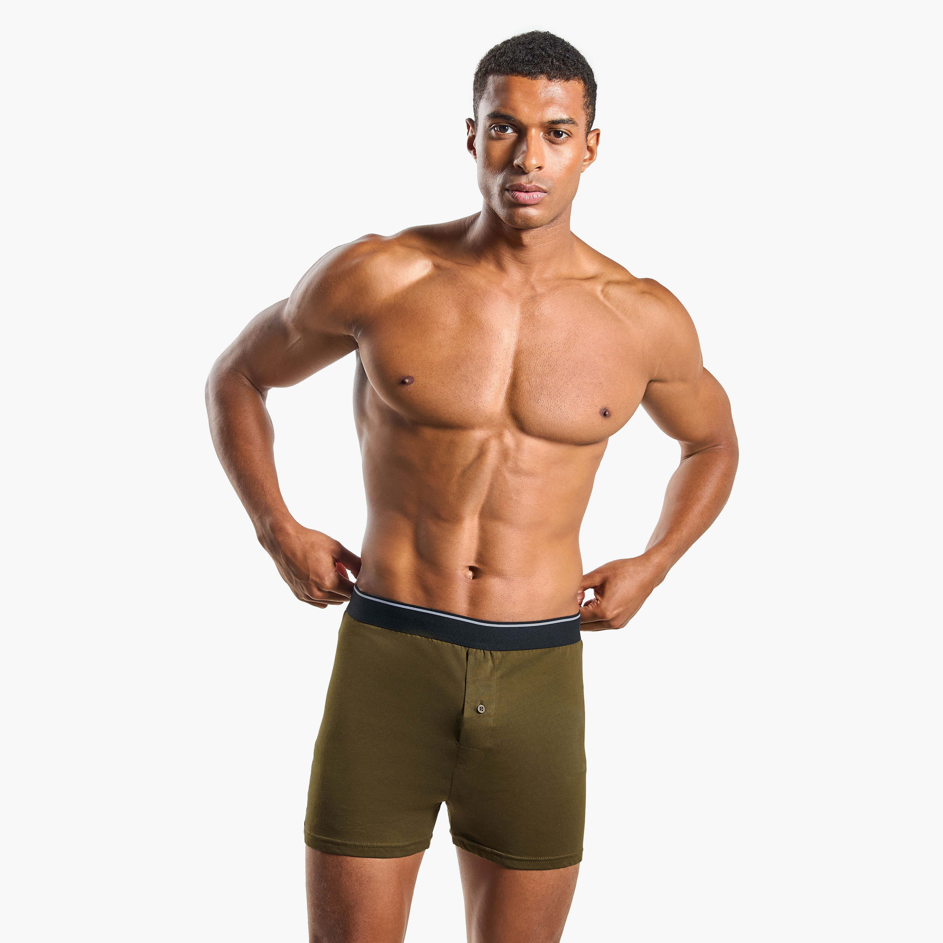 طقم بوكسر 3 قطع بخصر مطّاطي وحماية من البكتيريا-men-clothing-innerwear-underwear-image-2