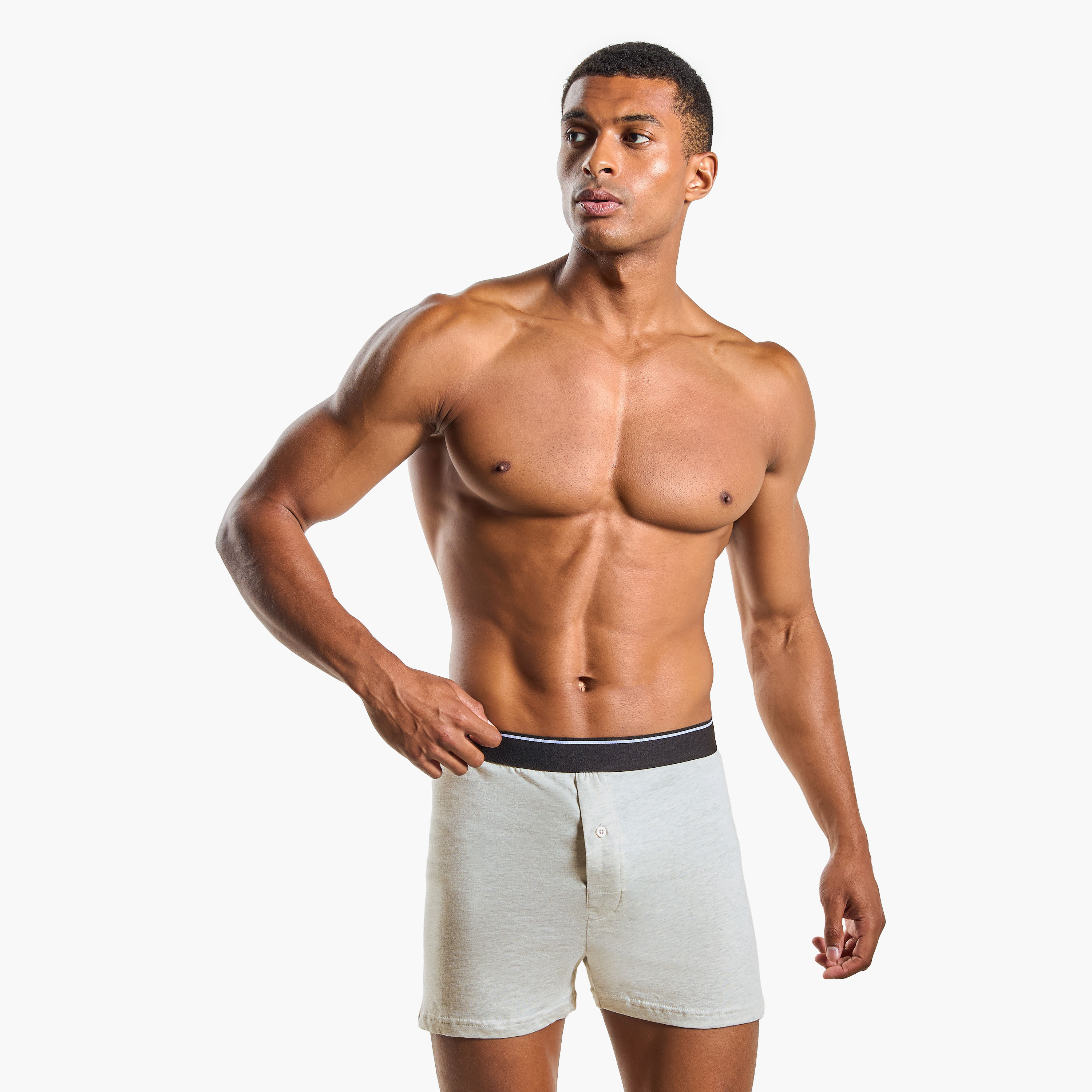 طقم بوكسر 3 قطع بخصر مطّاطي وحماية من البكتيريا-men-clothing-innerwear-underwear-image-3