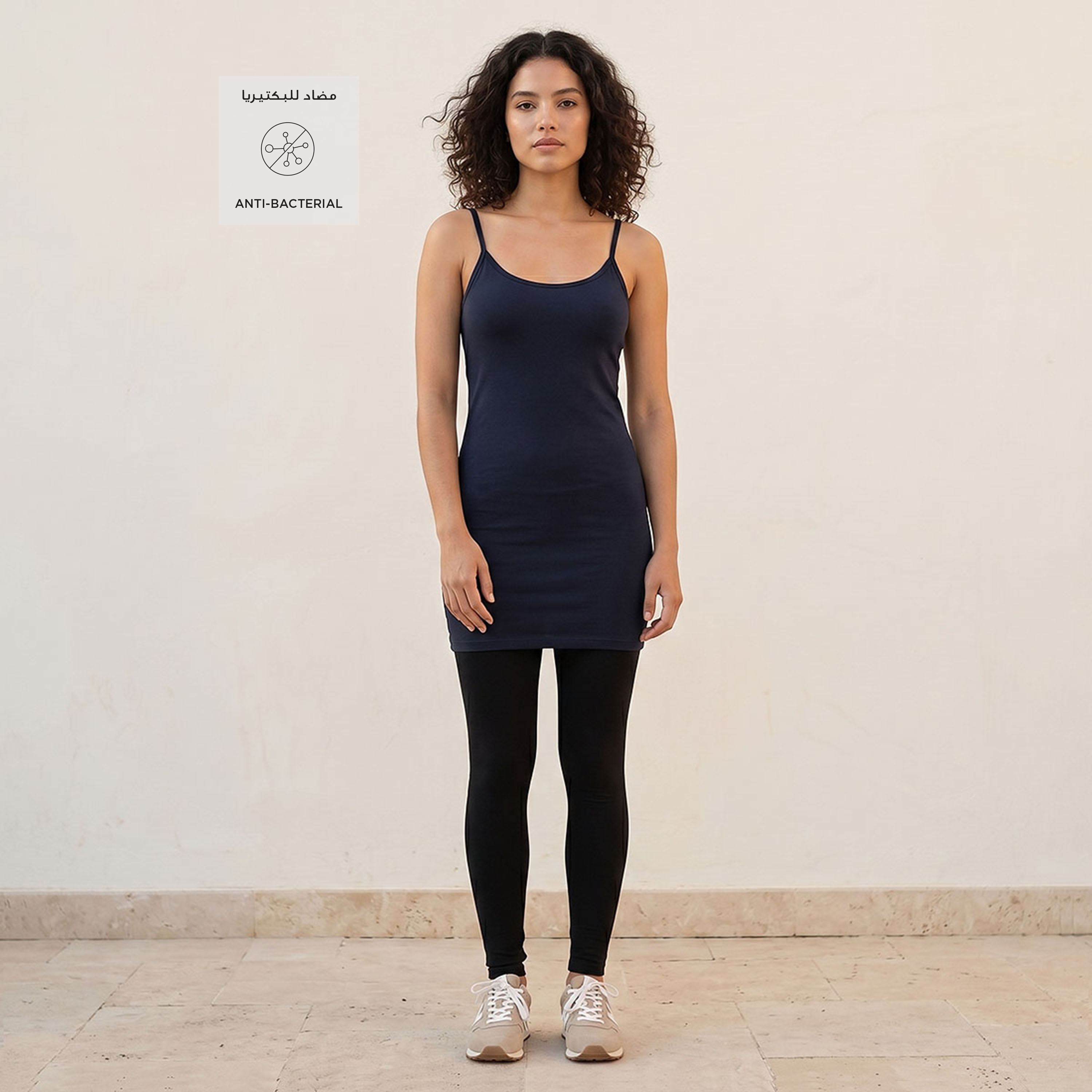 Splash Basics Tank Top with Spaghetti Straps with Antibacterial Protection-women-clothing-tshirts-image-3