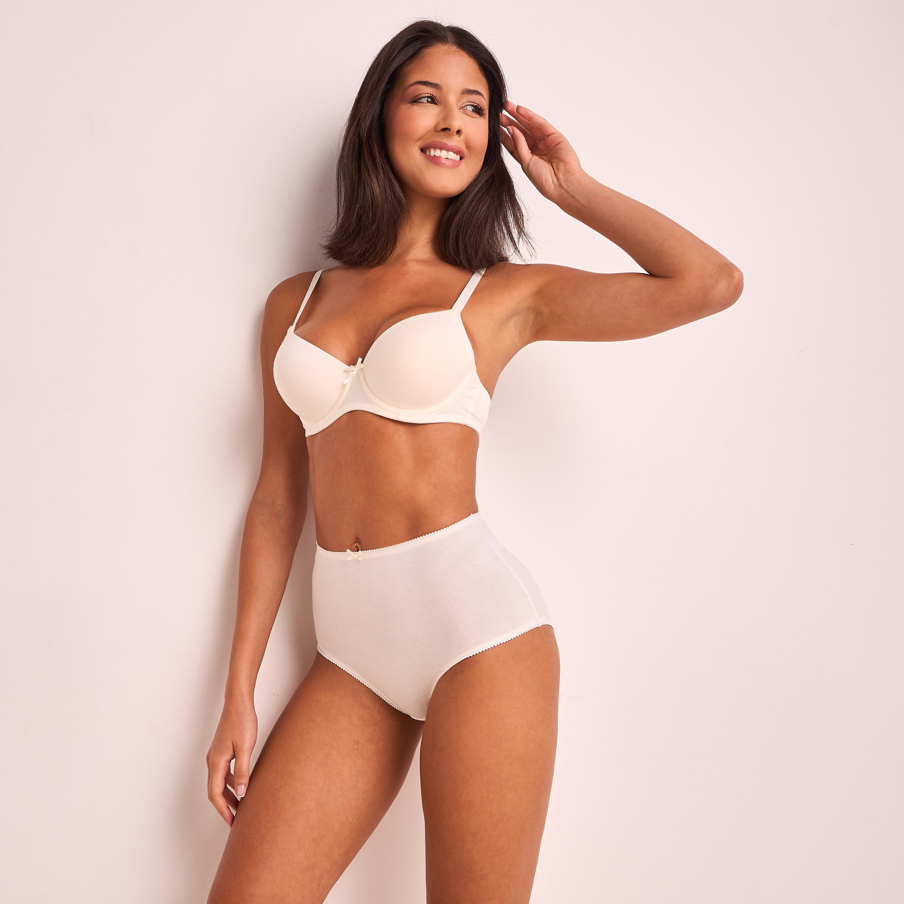 صدرية بأسلاك سفلية وأحزمة قابلة للتعديل وتفاصيل فيونكة وحماية من البكتيريا-women-clothing-lingerie-bras-image-5