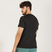 Kappa Logo Print Crew Neck T-shirt with Short Sleeves-T Shirts and Vests-thumbnailMobile-3