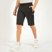 Solid Shorts with Drawstring Closure and Pockets-Shorts-thumbnail-2