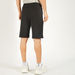 Solid Shorts with Drawstring Closure and Pockets-Shorts-thumbnail-3
