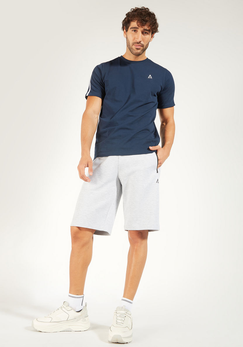 Solid Shorts with Drawstring Closure and Pockets-Shorts-image-1