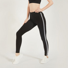 Panelled Leggings with Elasticated Waistband