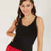 Textured Sleeveless Camisole with Scoop Neck and Lace Detail-Camisoles-thumbnailMobile-0