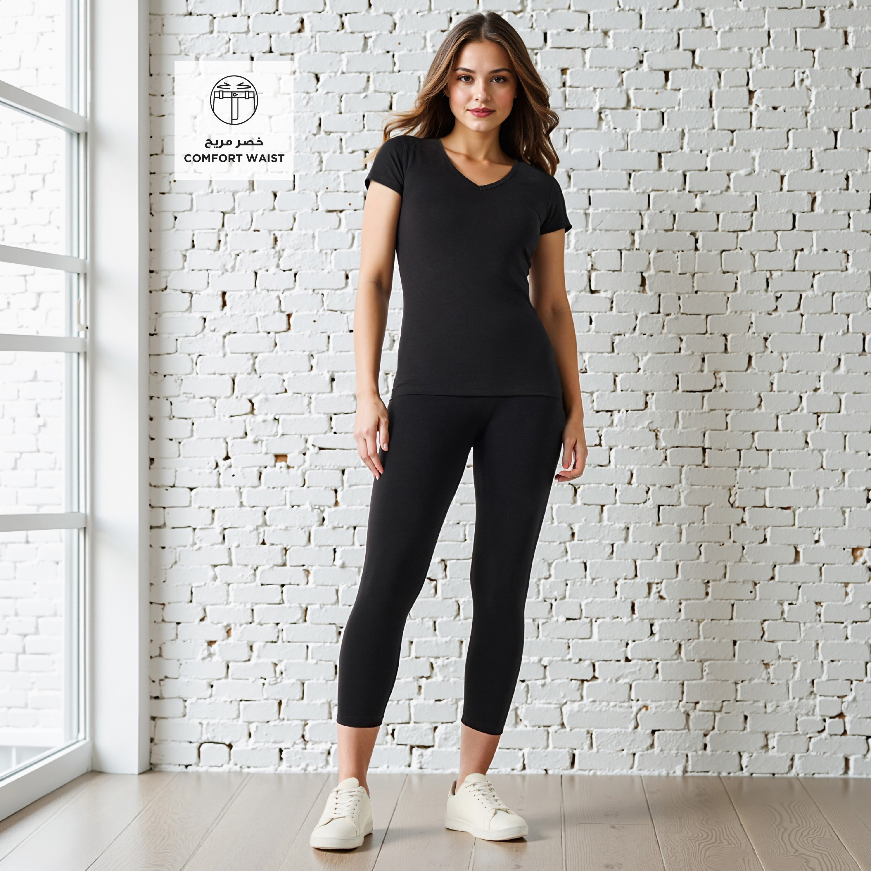 High Waist Cropped UltraStretch Cotton Leggings with FlexiComfort Waist-CP_BESTPRICE_EXCLUSION-image-2