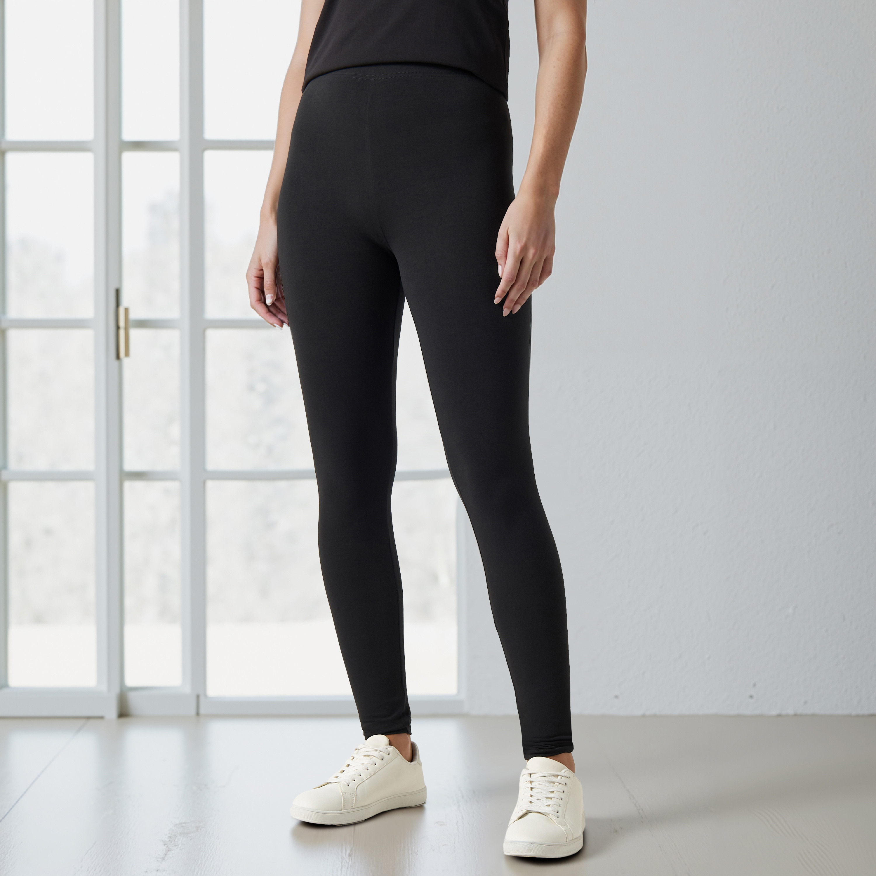 High Waist Full Length UltraStretch Cotton Leggings with FlexiComfort Waist-CP_BESTPRICE_EXCLUSION-image-1