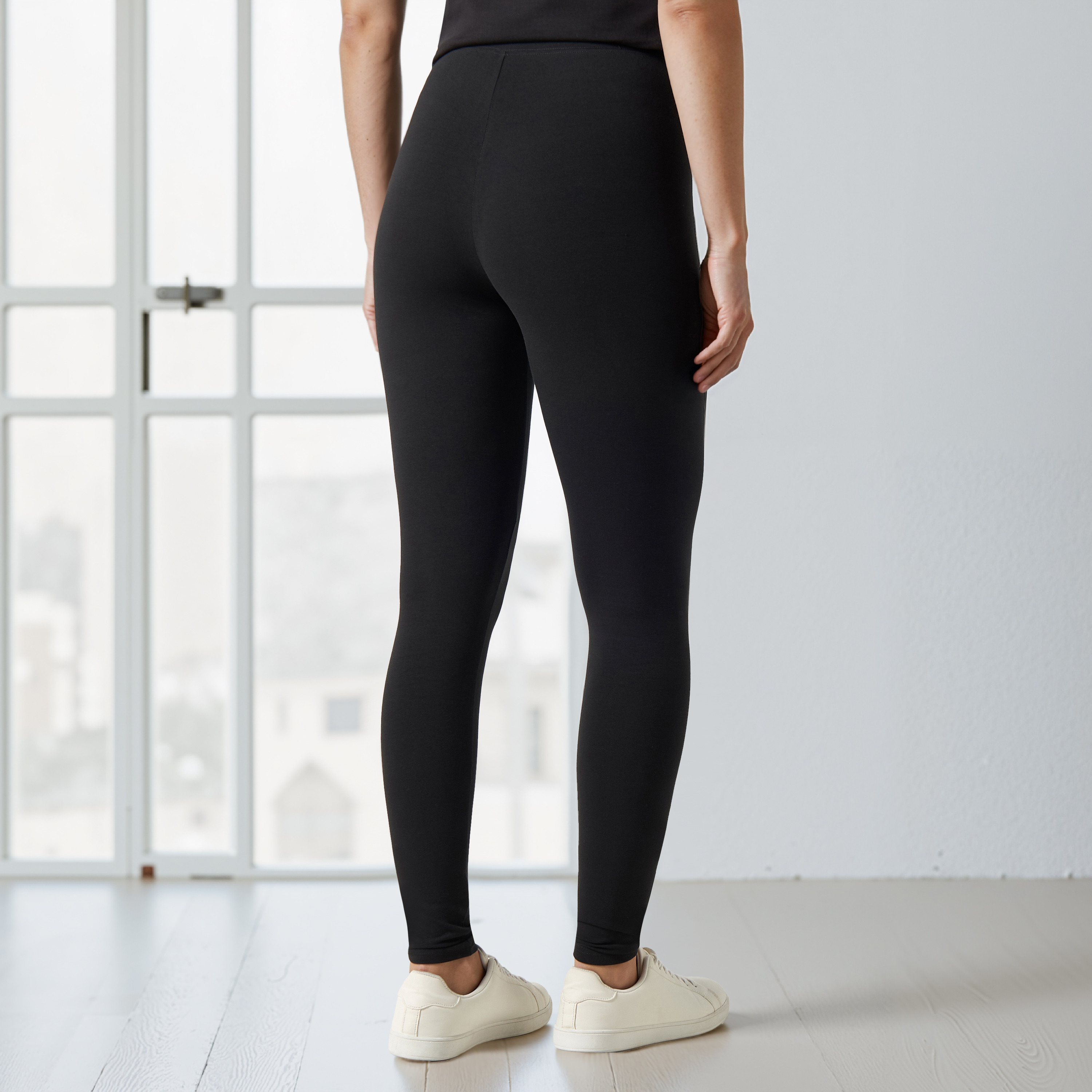 High Waist Full Length UltraStretch Cotton Leggings with FlexiComfort Waist-CP_BESTPRICE_EXCLUSION-image-3