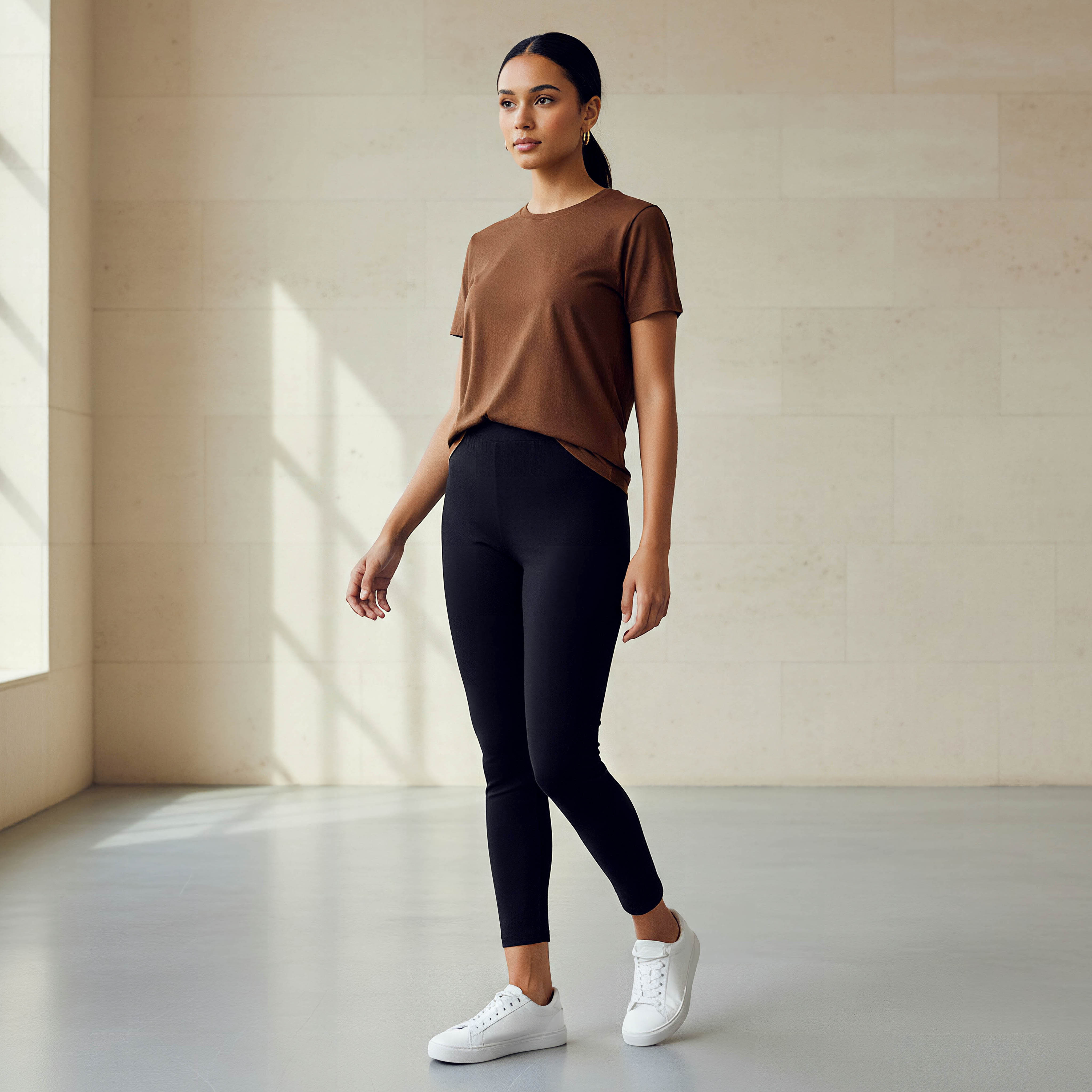High Waist Full Length UltraStretch Cotton Leggings with FlexiComfort Waist-PROMO_SP_KSA_3_BUY2FORSAR49_130625-image-2