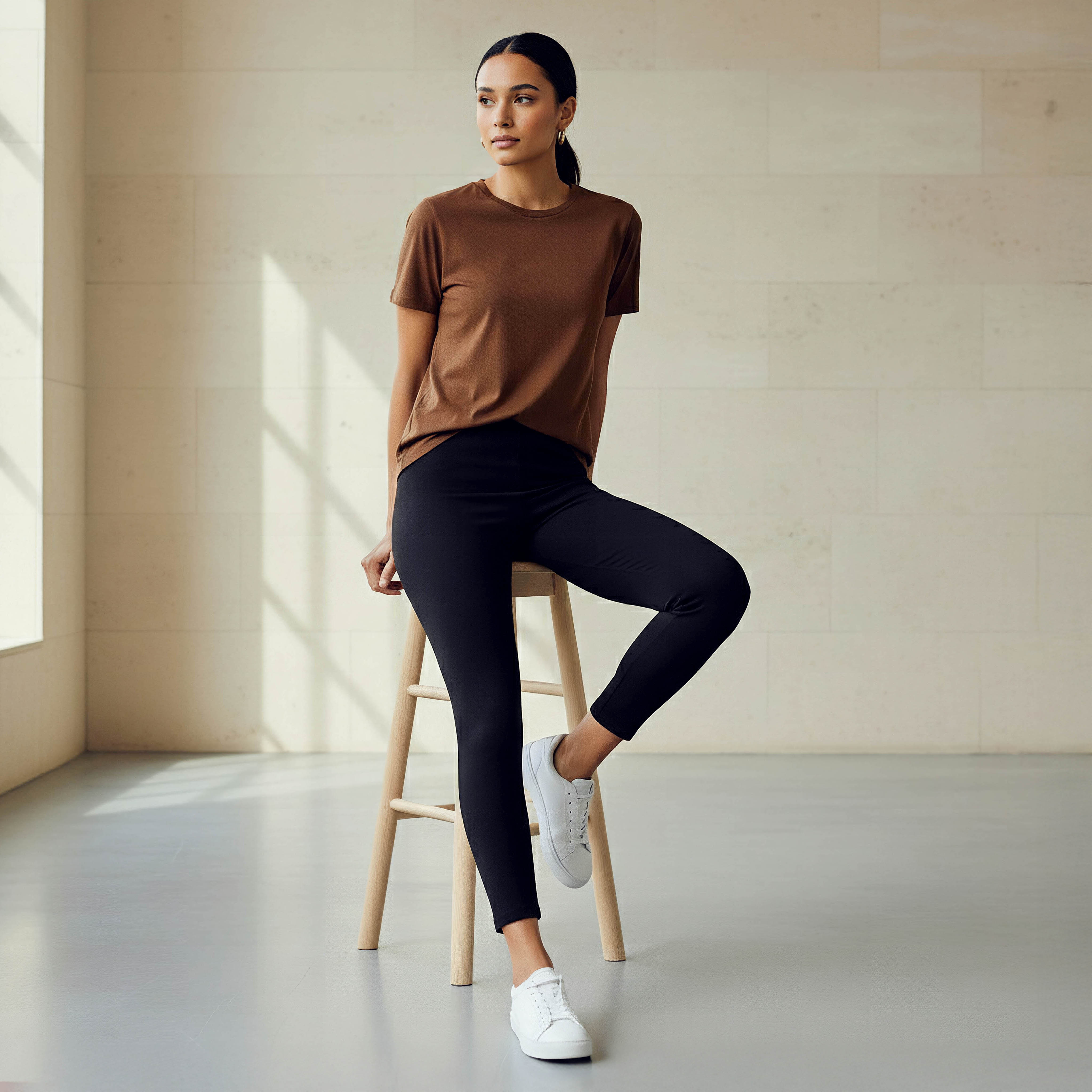 High Waist Full Length UltraStretch Cotton Leggings with FlexiComfort Waist-PROMO_SP_KSA_3_BUY2FORSAR49_130625-image-5