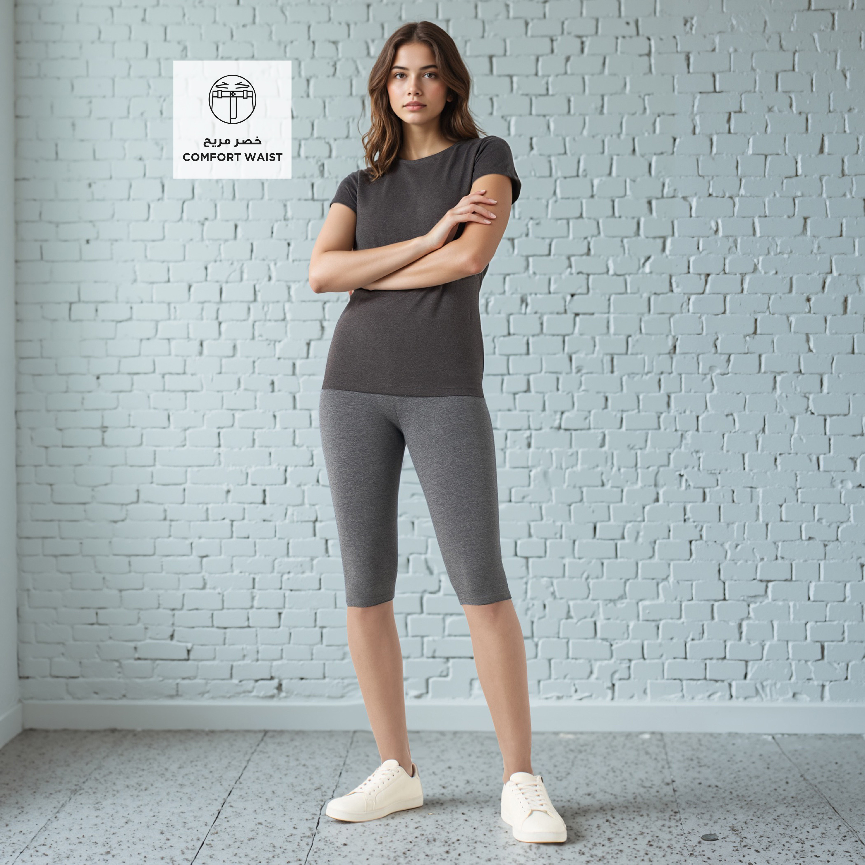High Waist UltraStretch Cycling Shorts with FlexiComfort Waist-CP_BESTPRICE_EXCLUSION-image-2