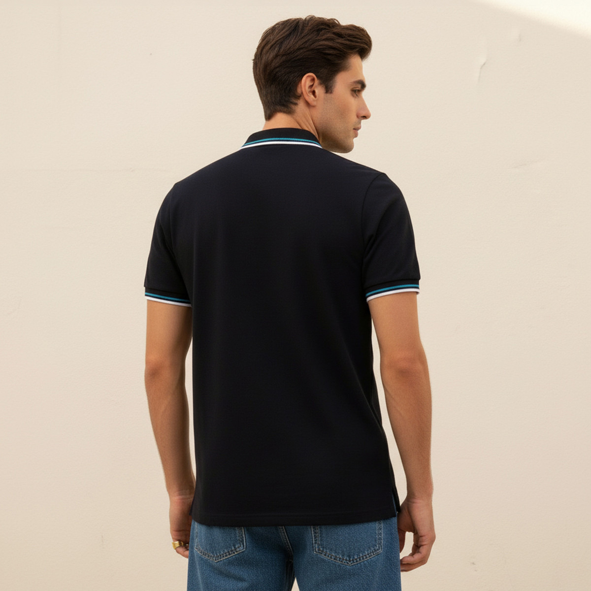 Men Polo T-shirt with Short Sleeves-men-clothing-tshirtsandpolos-polos-image-4