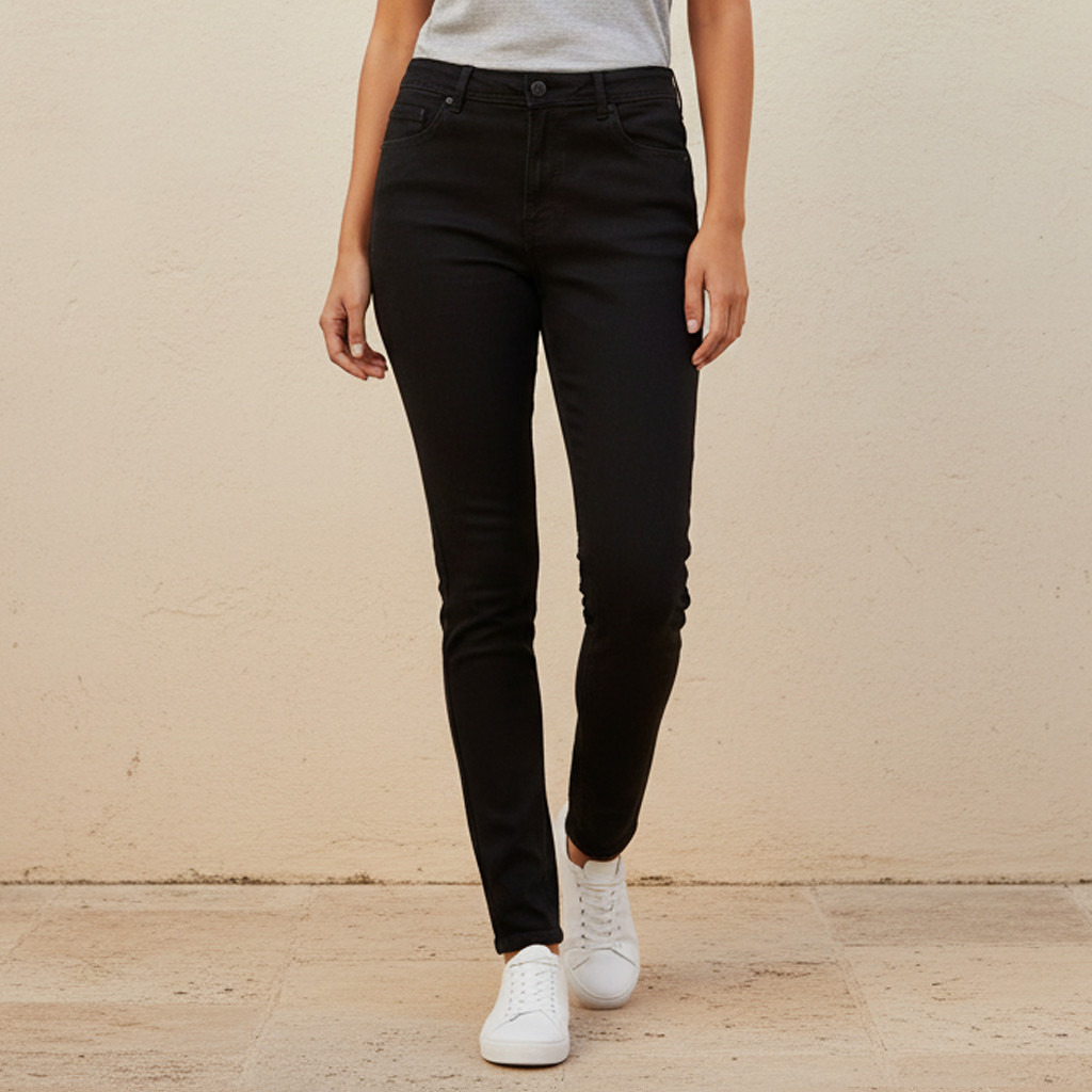 بنطلون جينز بقصة ضيقة وخصر متوسط-women-clothing-bottoms-jeans-image-14