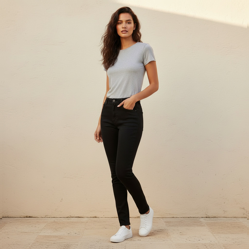 بنطلون جينز بقصة ضيقة وخصر متوسط-women-clothing-bottoms-jeans-image-16