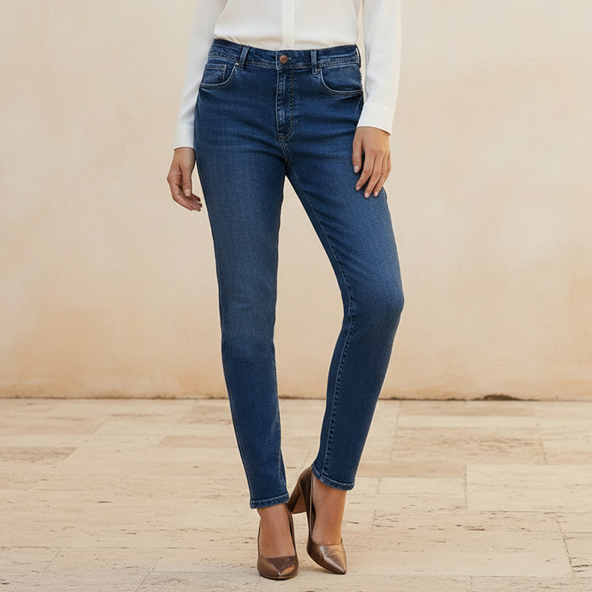 Mid-Rise Skinny Fit Jeans -women-clothing-bottoms-jeans-image-1