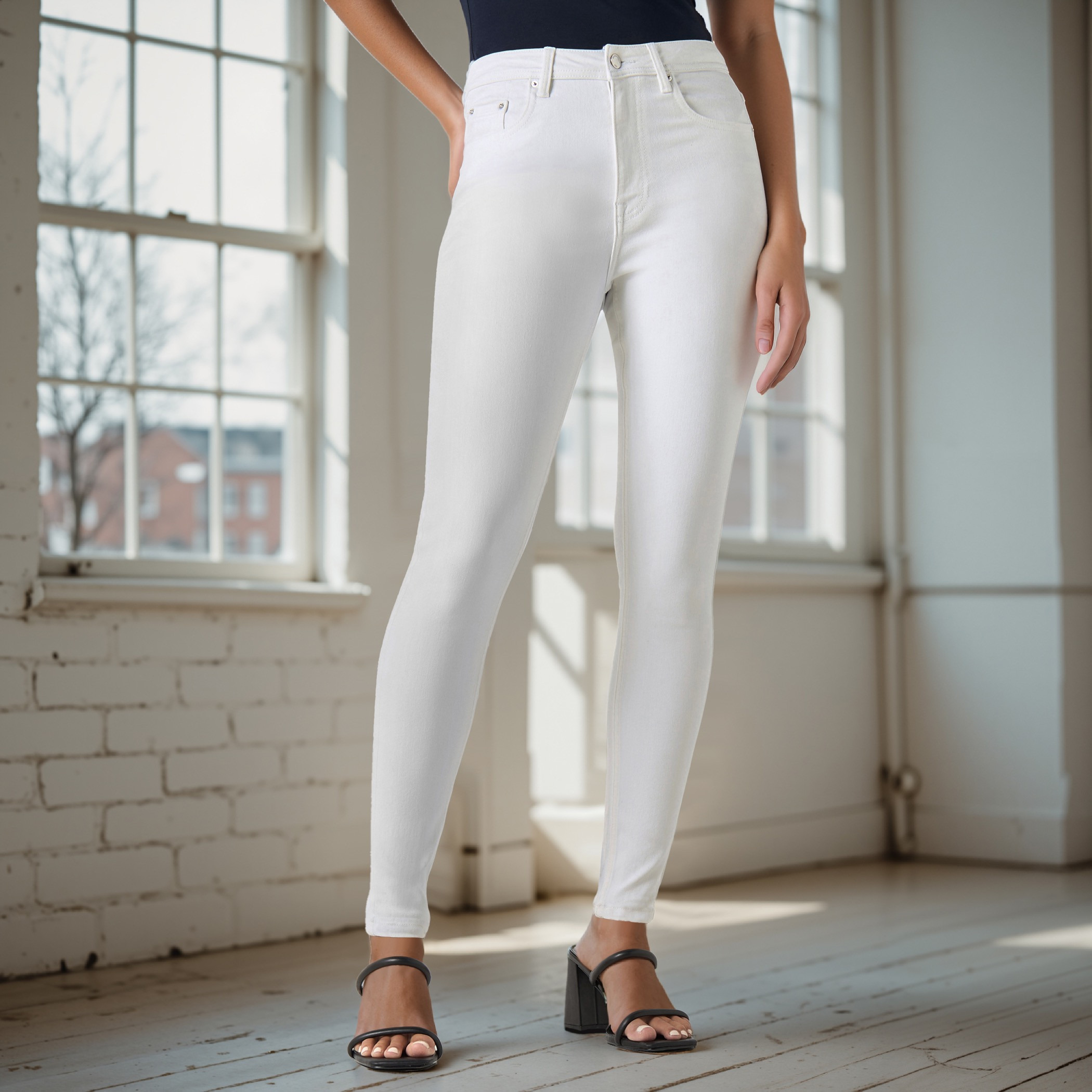 Mid-Rise Skinny Fit Jeans -women-clothing-bottoms-jeans-image-1