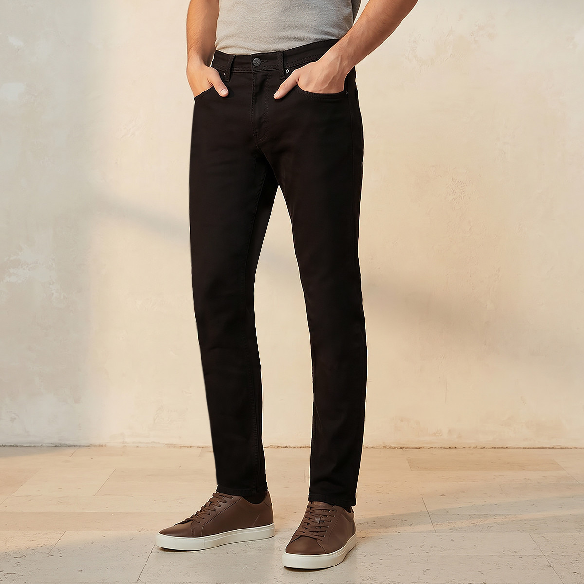 Men Slim Fit Mid-Rise Jeans-men-clothing-bottoms-jeans-image-1