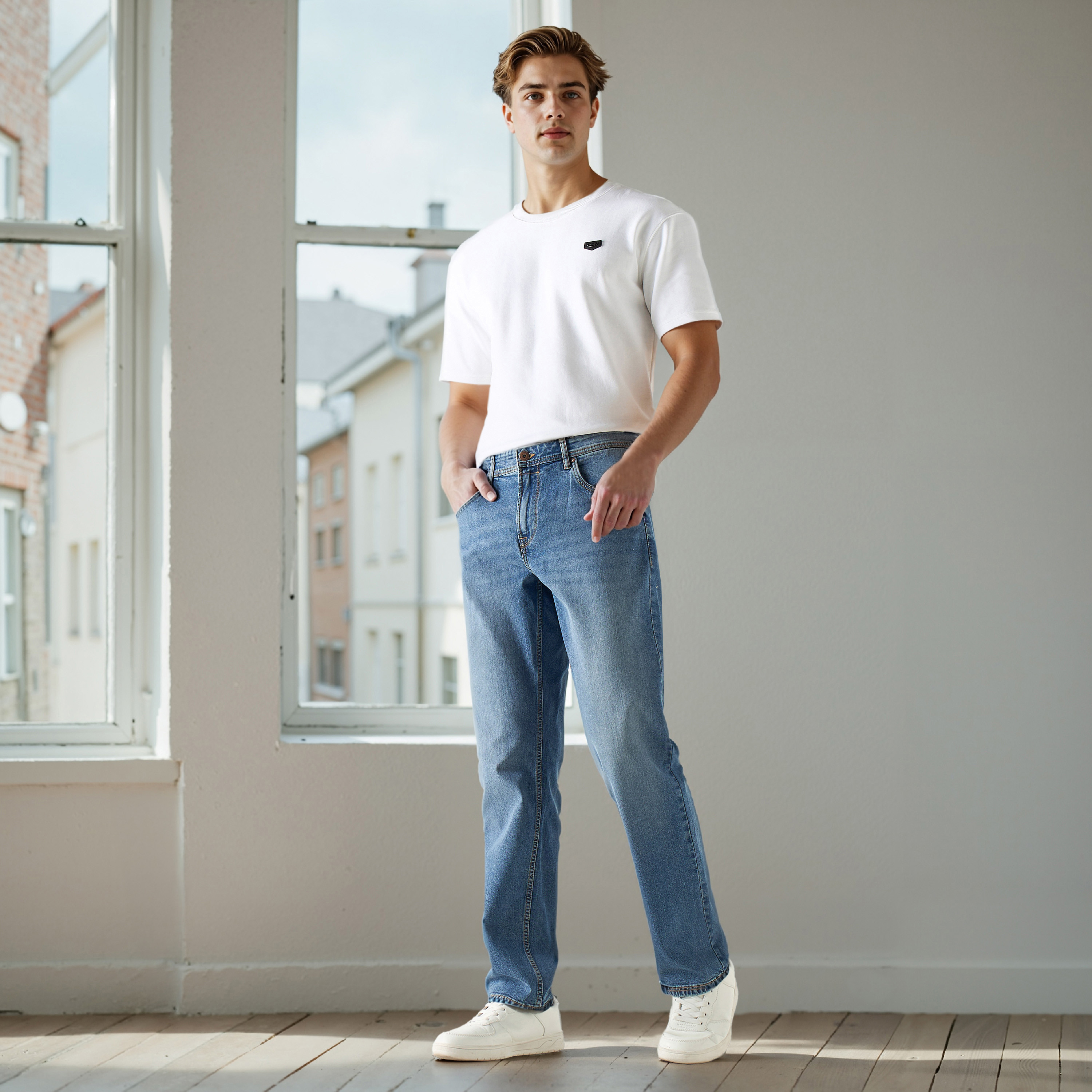Men Straight Fit High Rise Jeans-men-clothing-jeans-image-2