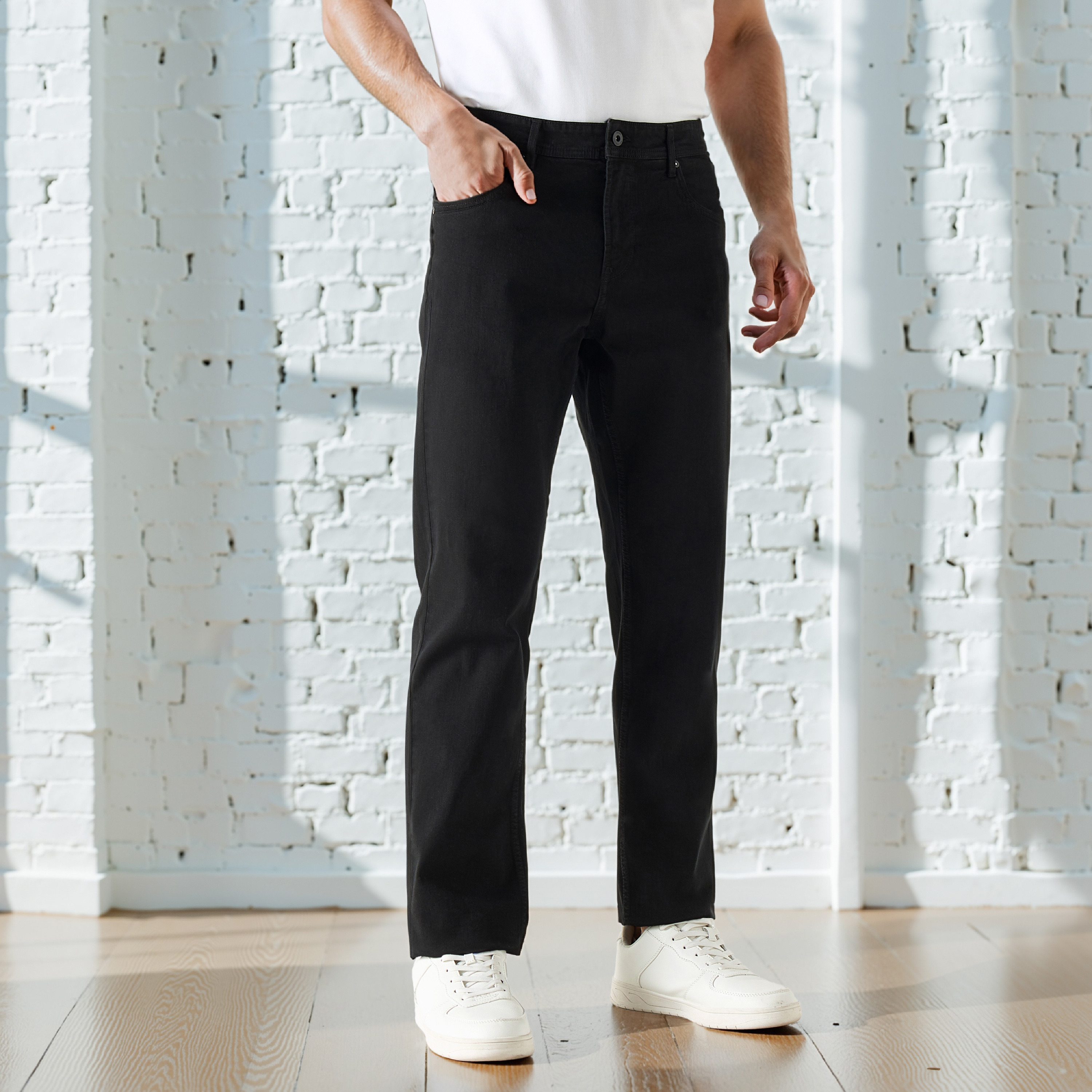Men Straight Fit High Rise Jeans-men-clothing-jeans-image-1
