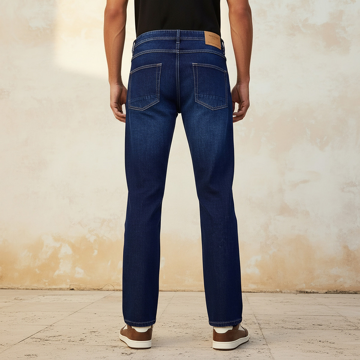بنطلون جينز رجالي بقصة مستقيمة وخصر عالي-men-clothing-jeans-image-4