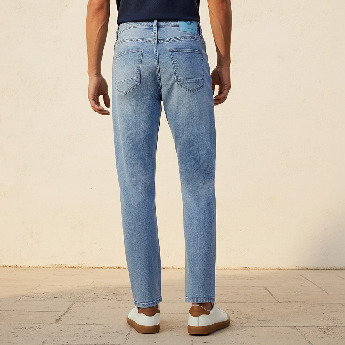 Tapered Fit Jeans with Pockets-men-clothing-jeans-image-4