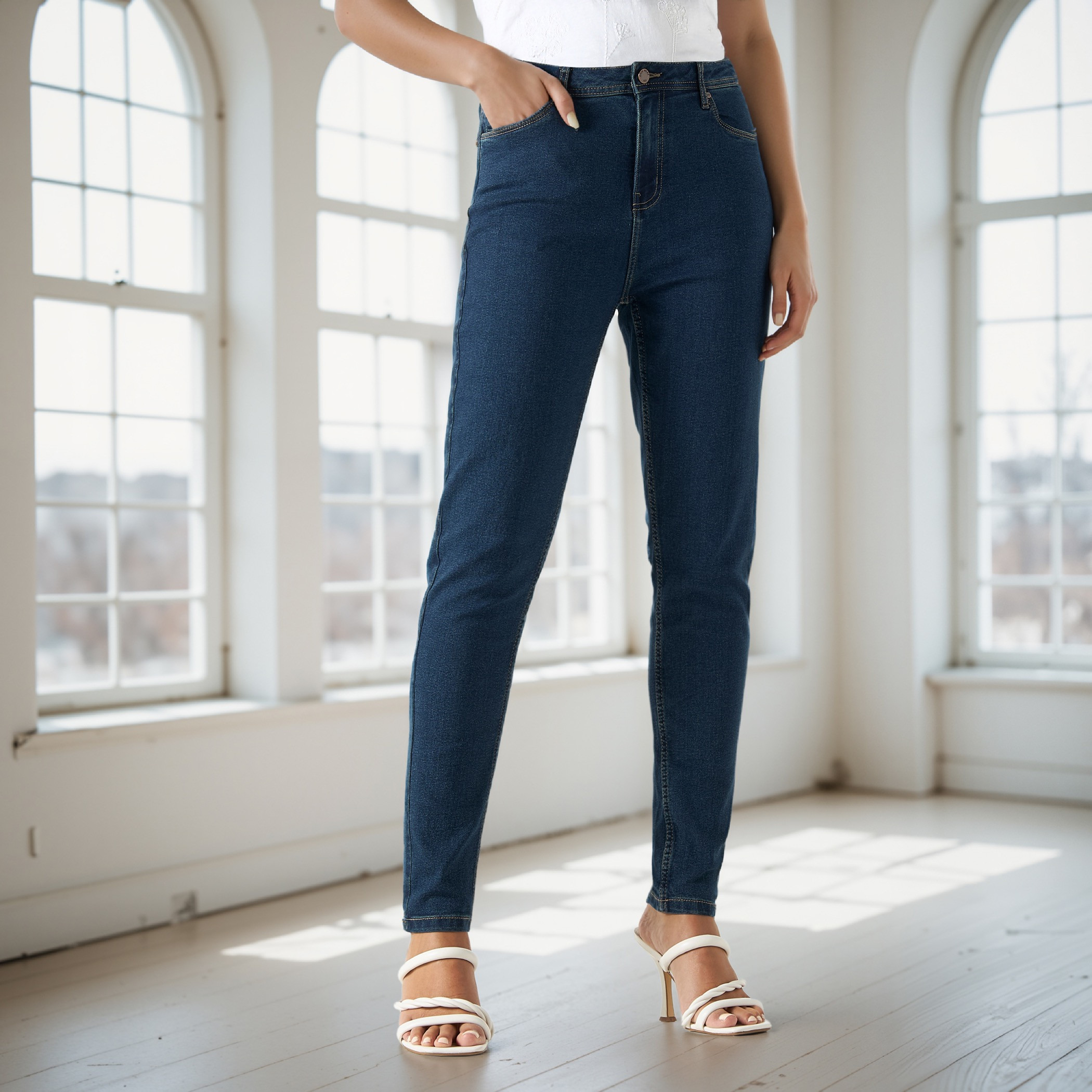 Skinny Fit Jeans with Pockets-women-clothing-bottoms-jeans-image-1