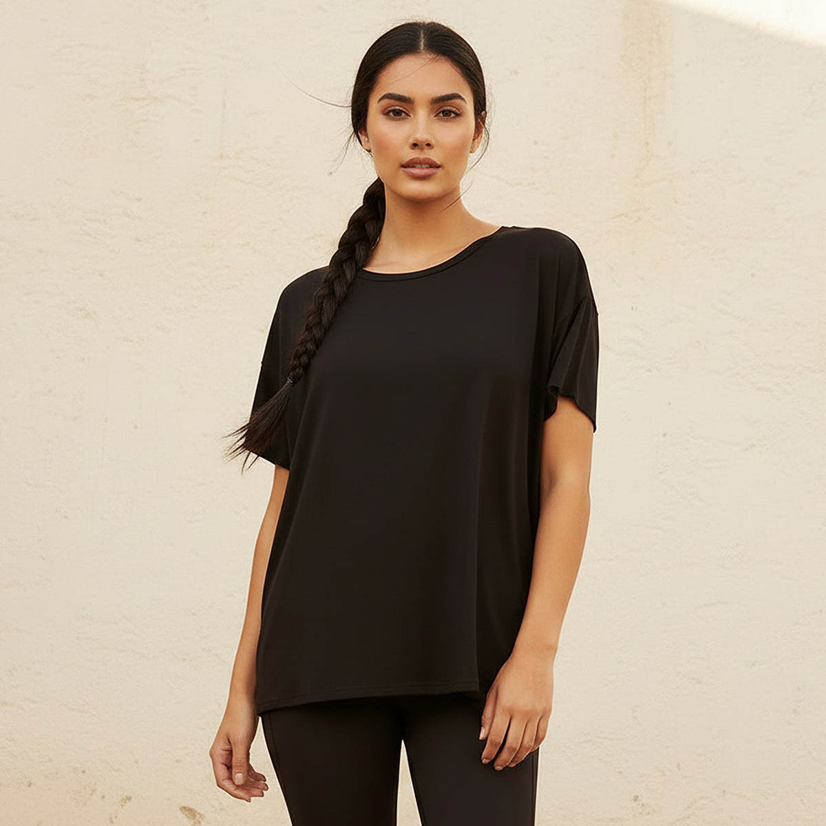 تيشيرت بوكسي فائق المرونة للنساء-women-clothing-tshirts-image-4